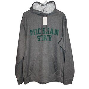 J2 Sport Michigan State Spartans Hoodie Sweatshirt Gray Men's Size XL NEW